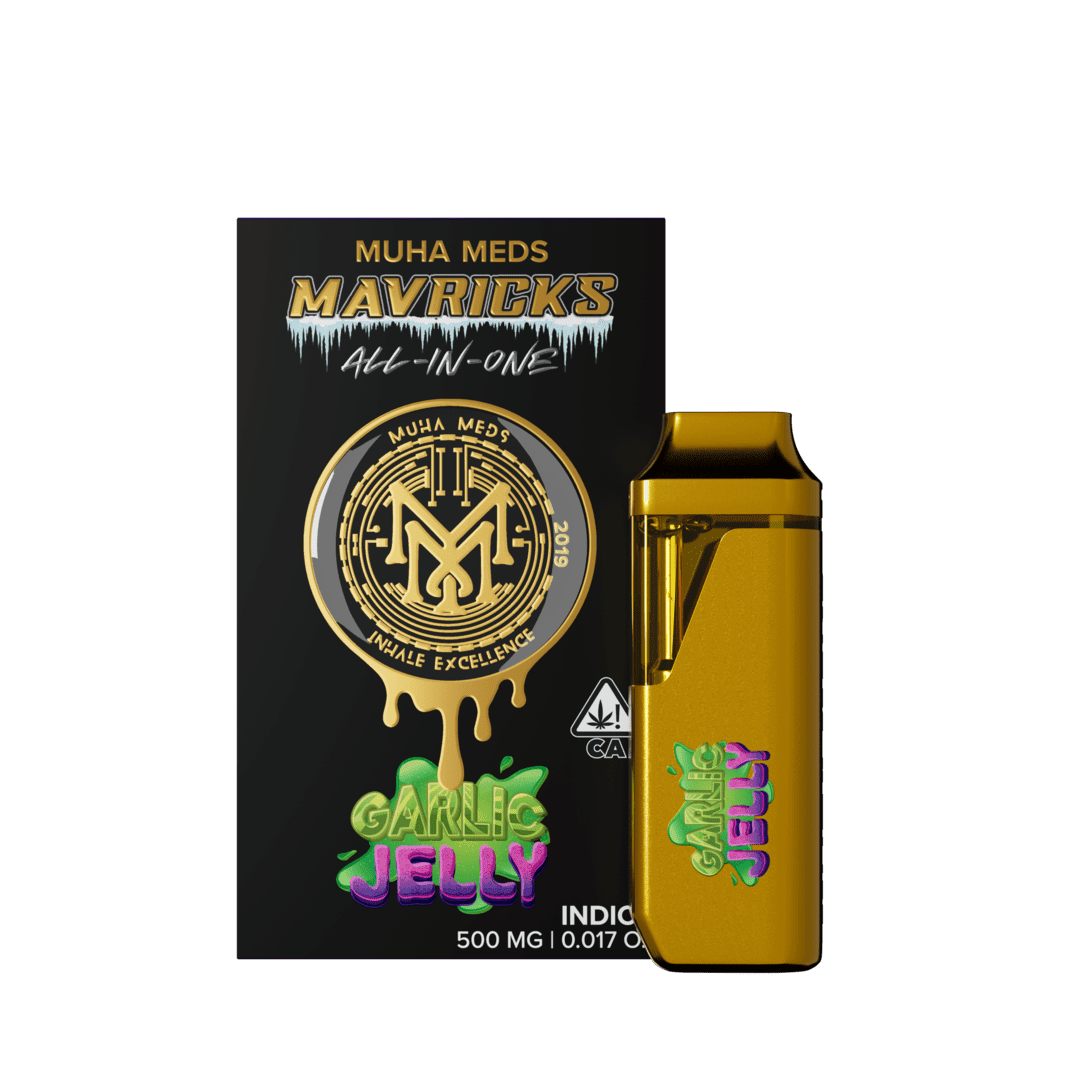 MUHA MEDS GARLIC JELLY LIVE ROSIN  DISPOSABLE VAPE CARTRIDGE