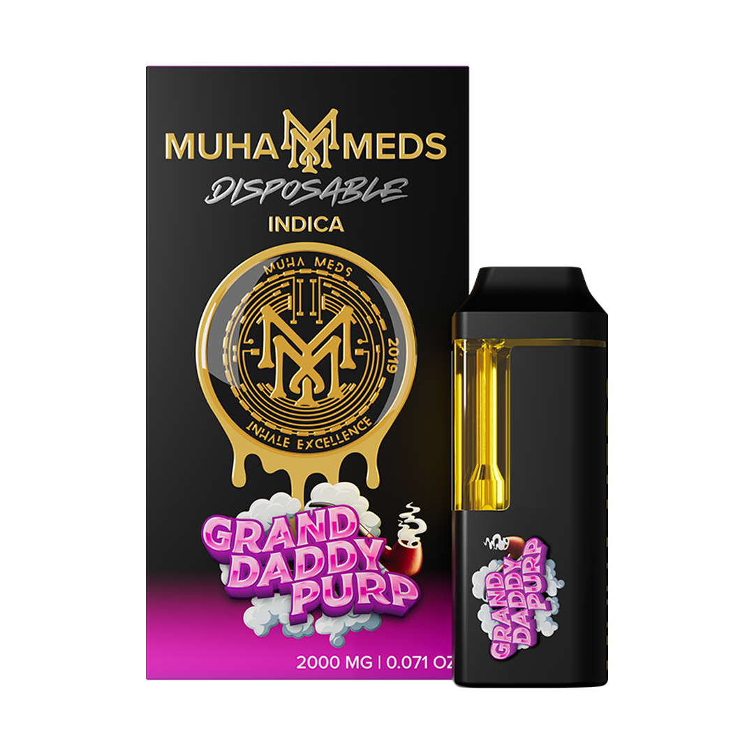 Grand Daddy Purp – Muha Meds Disposable Vape 2g – Indica